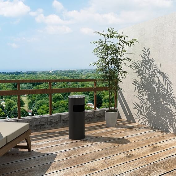 SONGMICS | Standaschenbecher Schwarz