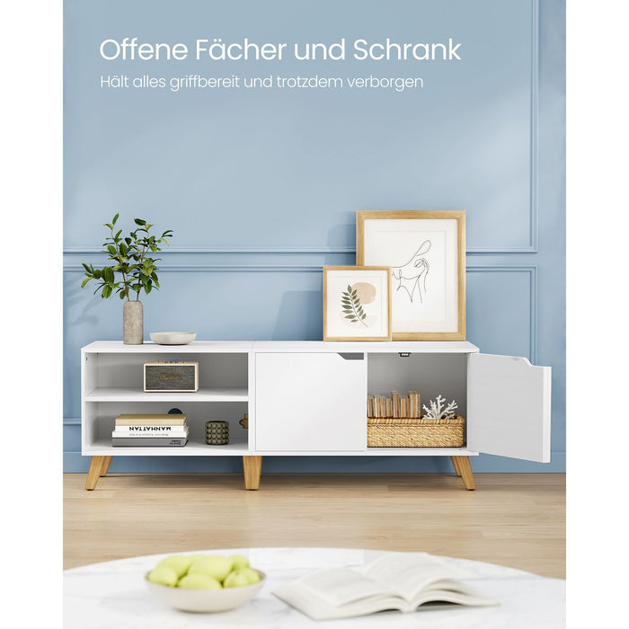 VASAGLE | TV-Schrank mit 2 Türen 40 x 140 x 50 cm weiß