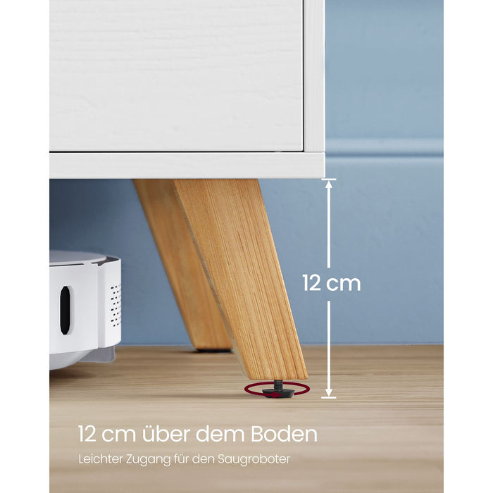 VASAGLE | TV-Schrank mit 2 Türen 40 x 140 x 50 cm weiß