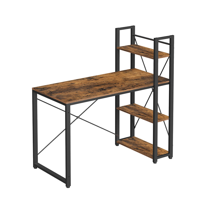 NEU | VASAGLE | Schreibtisch 120 cm lang vintagebraun-schwarz