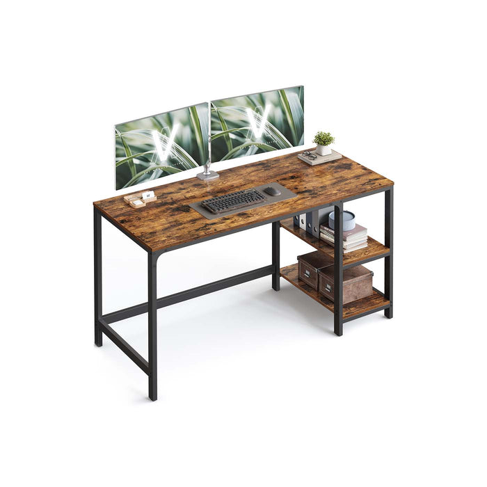 NEU | VASAGLE | Schreibtisch vintagebraun-schwarz