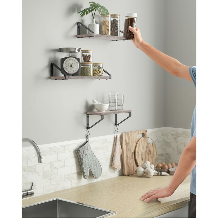 VASAGLE | Wandregal 3er Set