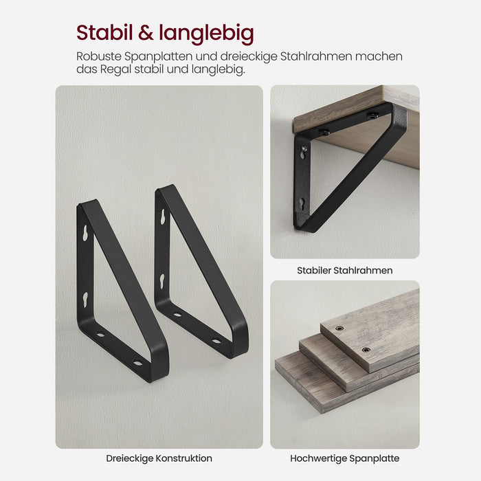 VASAGLE | Wandregal 3er Set