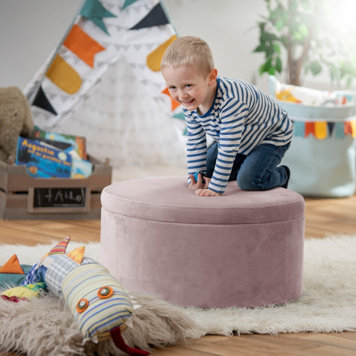 NEU Max Winzer | Moonlight | Hocker | Kinderhocker | Samtvelours | Füße Kunststoff Schwarz (Gleiter)