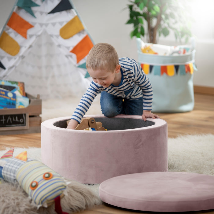 NEU Max Winzer | Moonlight | Hocker | Kinderhocker | Samtvelours | Füße Kunststoff Schwarz (Gleiter)