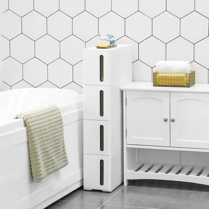 SONGMICS | Nischenregal mit 4 SchubladenNischenregal mit Rollen und 4 Schubladen