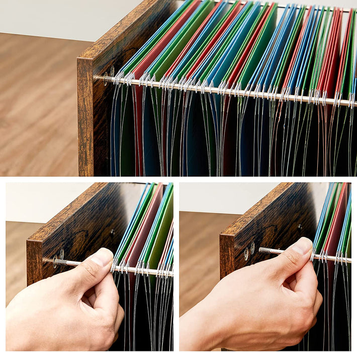 VASAGLE | Industriestil Aktenschrank mit Rollen