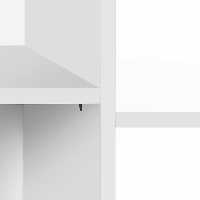 AUSLAUF SONGMICS | Toy und Book Organiser for Kids, Multi-Functional Storage Unit with 2 Storage Boxes, High Capacity, Universal Theme, for Playroom, Bedroom, Living Room, weiß GKR42WT