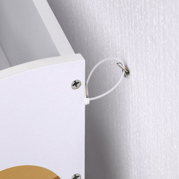 AUSLAUF SONGMICS | Toy und Book Organiser for Kids, Multi-Functional Storage Unit with 2 Storage Boxes, High Capacity, Universal Theme, for Playroom, Bedroom, Living Room, weiß GKR42WT