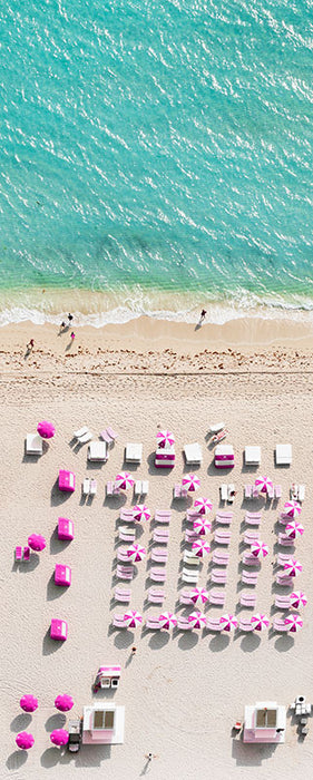 Digitaldruck Vlies Fototapete | Pink Umbrella Panel