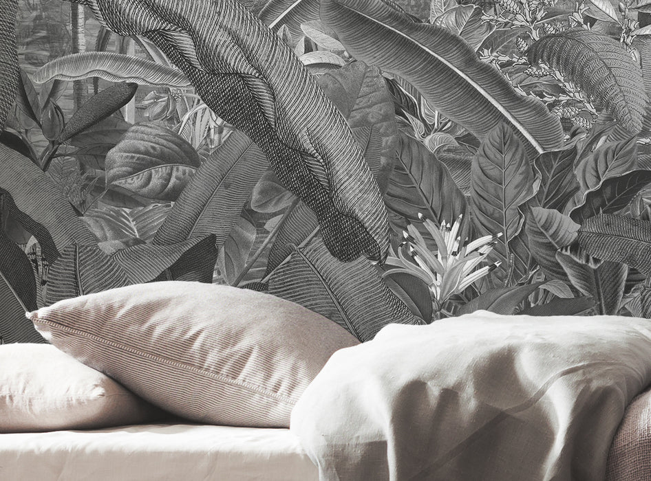 Digitaldruck Vlies Fototapete | Amazonia Black & White | 400 x 250 cm