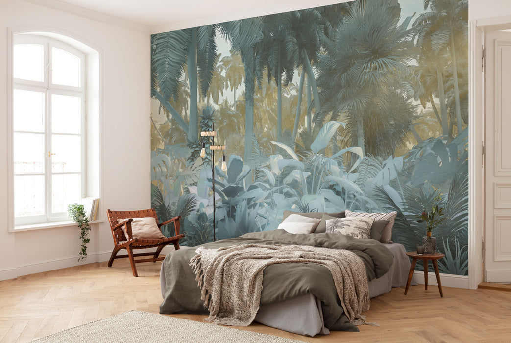 Digitaldruck Vlies Fototapete | Misty Jungle | 400 x 250 cm