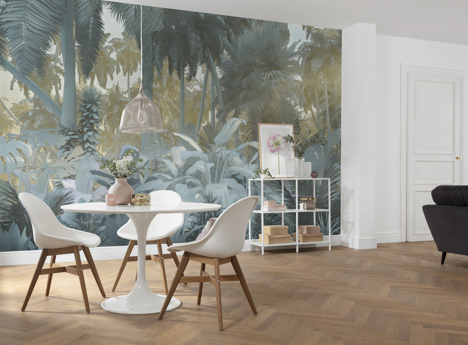 Digitaldruck Vlies Fototapete | Misty Jungle | 400 x 250 cm