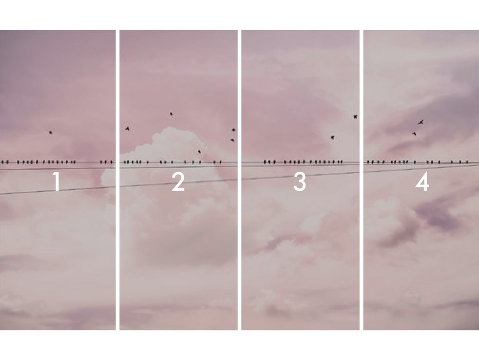 Digitaldruck Vlies Fototapete | Cloud Wire | 400 x 250 cm