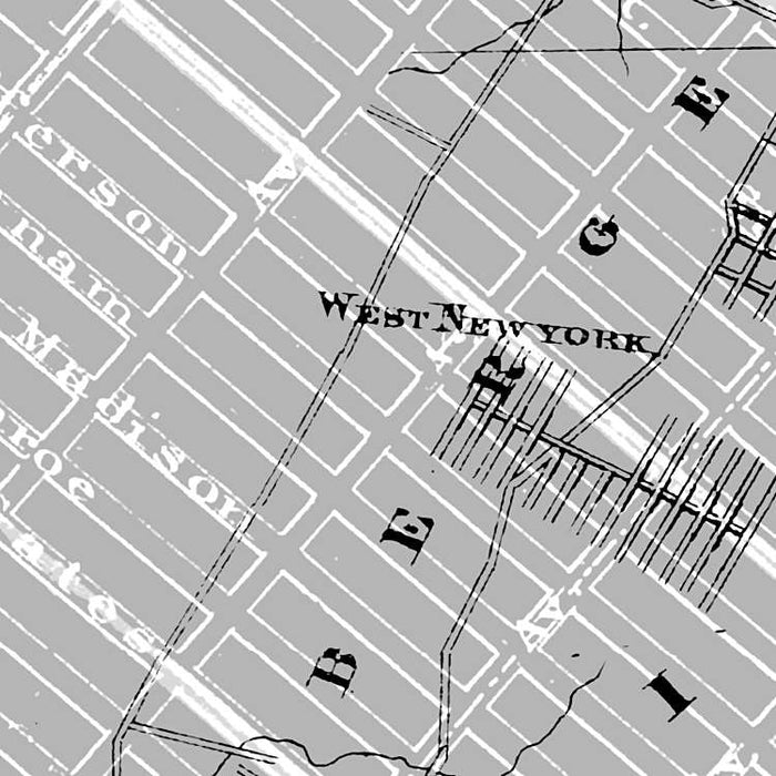 Digitaldruck Vlies Fototapete | NYC Map | 200 x 250 cm