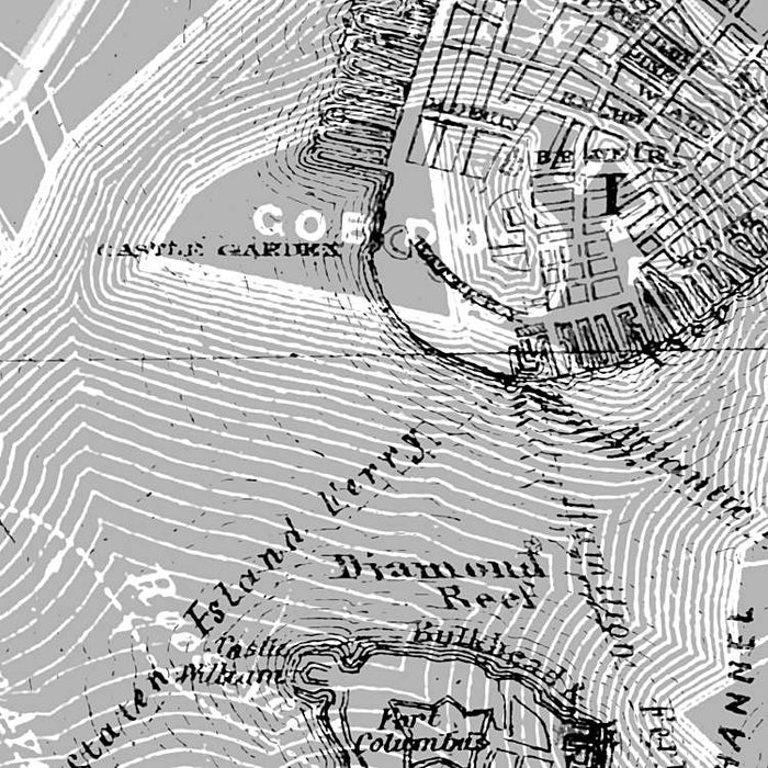Digitaldruck Vlies Fototapete | NYC Map | 200 x 250 cm