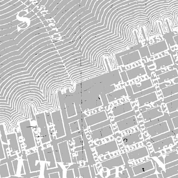 Digitaldruck Vlies Fototapete | NYC Map | 200 x 250 cm