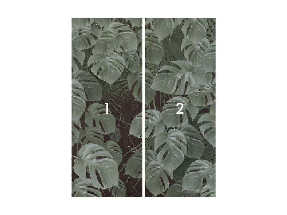 Digitaldruck Vlies Fototapete | Monstera on Marble | 200 x 250 cm