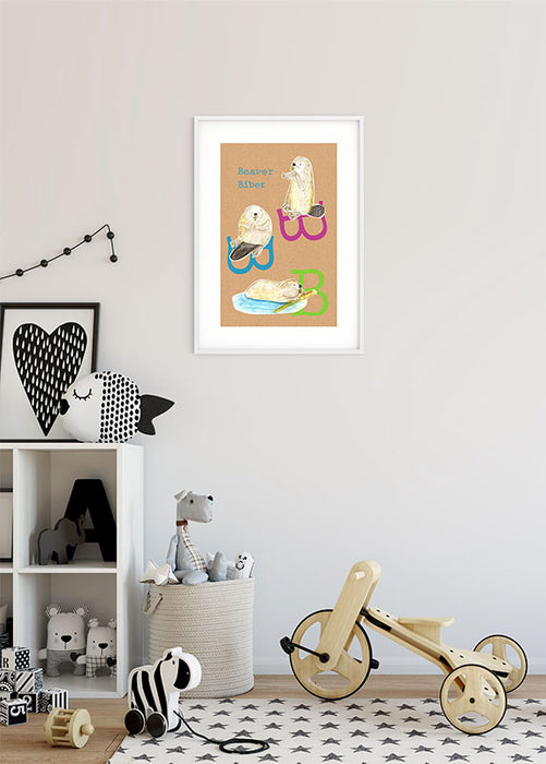 Wandbild - ABC Animal B