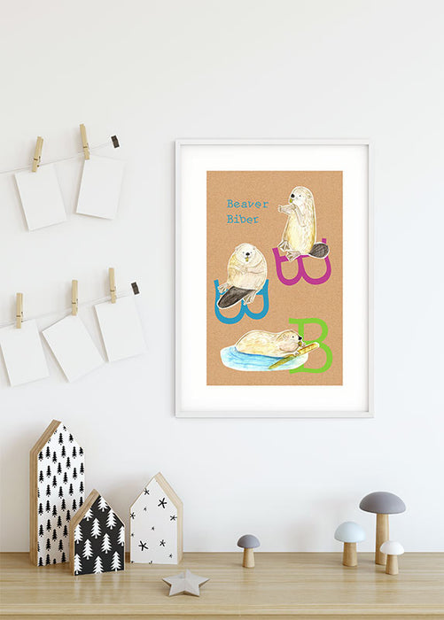 Wandbild - ABC Animal B