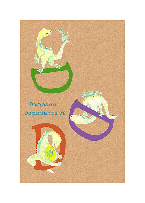 Komar NEU | Wandbild - ABC Animal D - Größe 50 x 70 cm