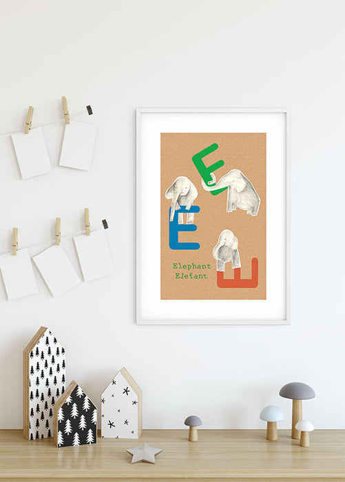 Wandbild - ABC Animal E