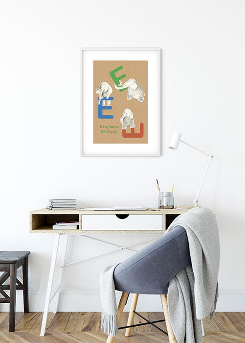 Wandbild - ABC Animal E