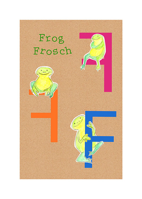 Komar NEU | Wandbild - ABC Animal F - Größe 40 x 50 cm