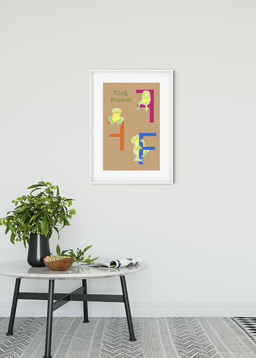 Wandbild - ABC Animal F