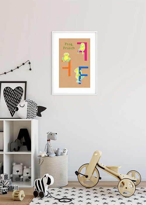 Wandbild - ABC Animal F