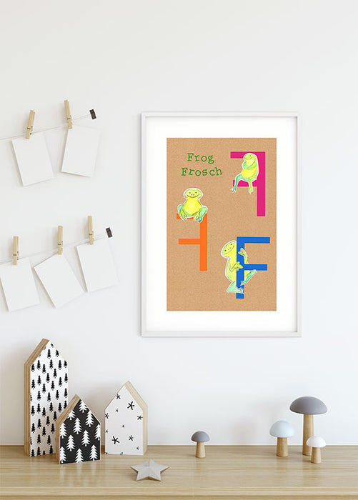 Wandbild - ABC Animal F
