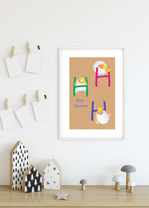 Wandbild - ABC Animal H