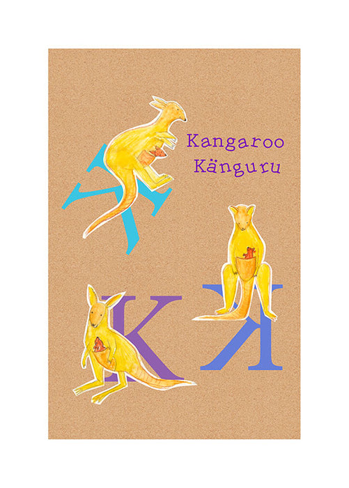 Komar NEU | Wandbild - ABC Animal K - Größe 50 x 70 cm