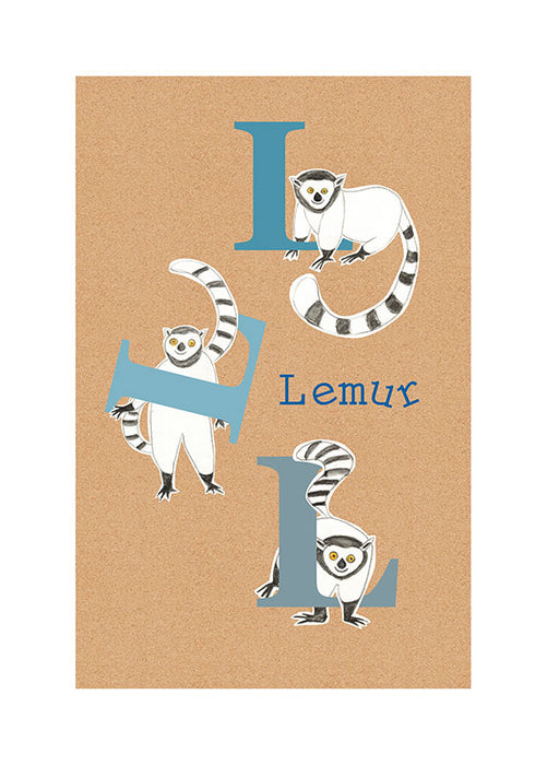 Komar NEU | Wandbild - ABC Animal L - Größe 50 x 70 cm