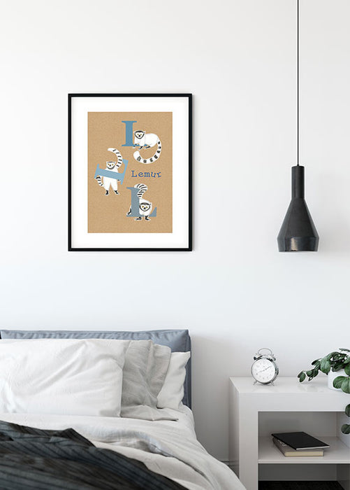 Wandbild - ABC Animal L