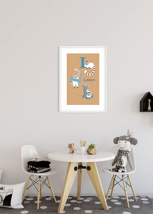 Wandbild - ABC Animal L