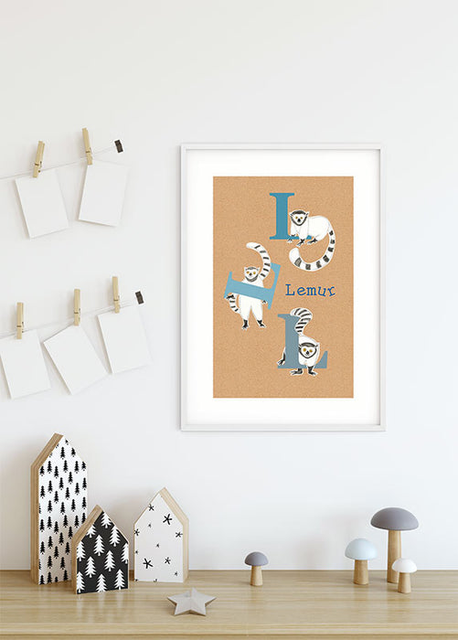Wandbild - ABC Animal L