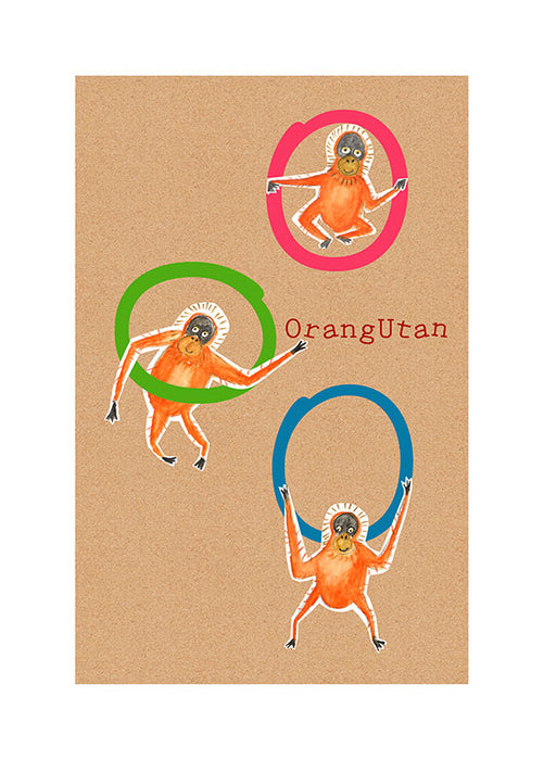 Komar NEU | Wandbild - ABC Animal O - Größe 30 x 40 cm