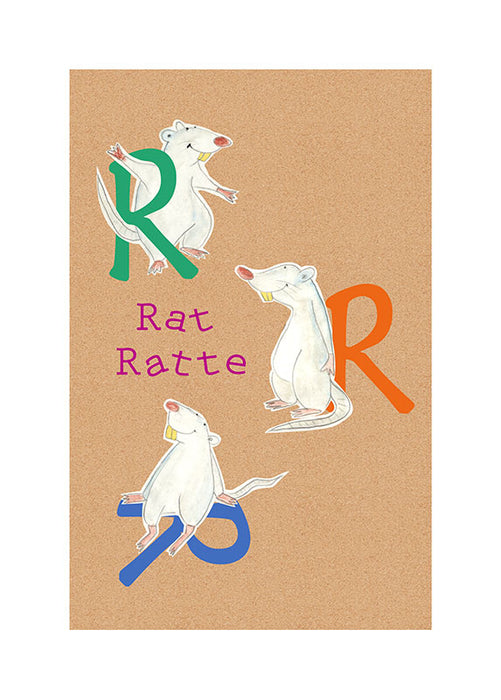 Komar NEU | Wandbild - ABC Animal R - Größe 40 x 50 cm