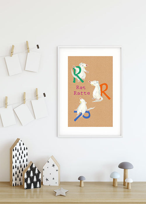 Wandbild - ABC Animal R