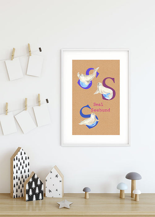 Wandbild - ABC Animal S