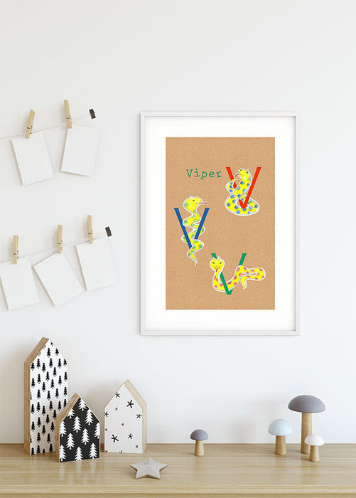 Wandbild - ABC Animal V