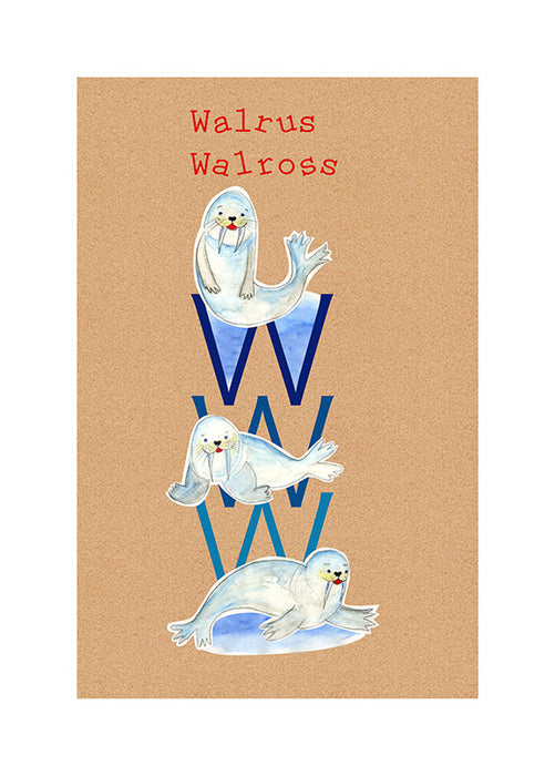 Komar NEU | Wandbild - ABC Animal W - Größe 30 x 40 cm