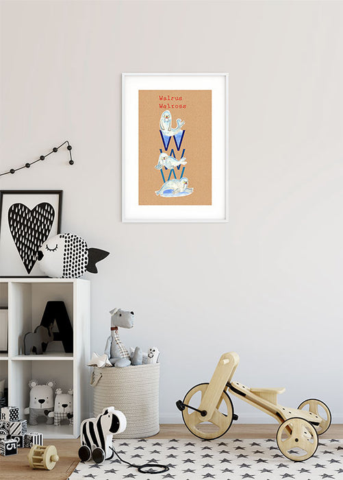Wandbild - ABC Animal W