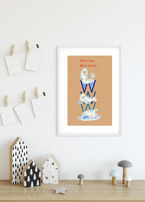 Wandbild - ABC Animal W
