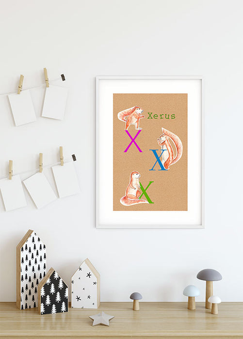 Wandbild - ABC Animal X