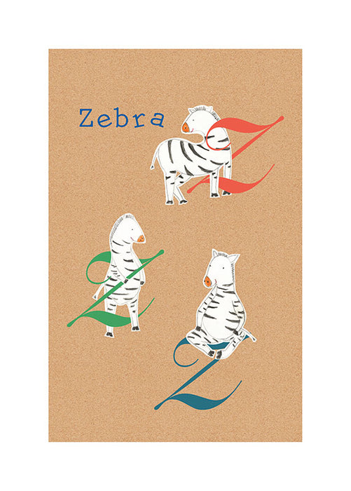 Komar NEU | Wandbild - ABC Animal Z - Größe 30 x 40 cm