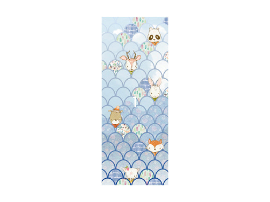 Digitaldruck Vlies Fototapete | Shelly Bluewave Panel | 100 x 250 cm