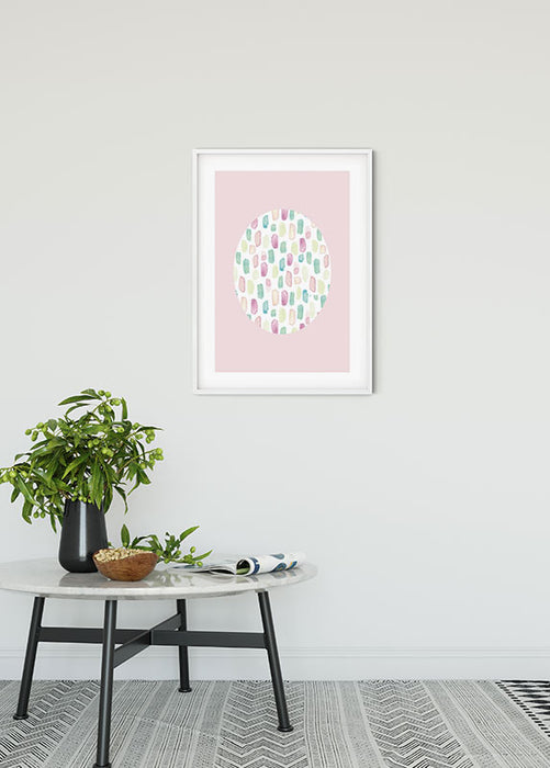 Wandbild - Shelly Patterns Rose