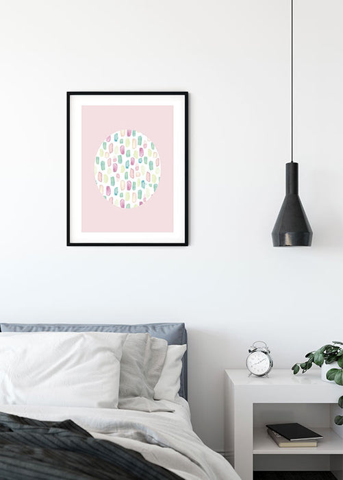 Wandbild - Shelly Patterns Rose